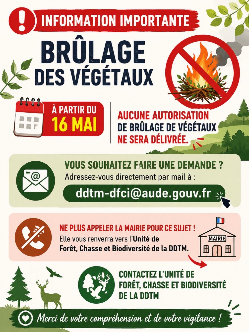 BRULAGE DES VEGETAUX