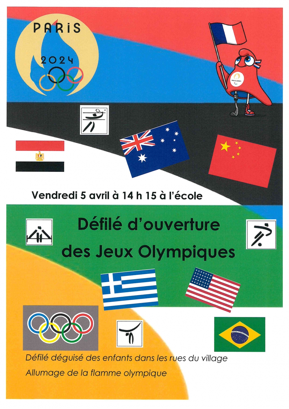 Défilé d'ouverture des Jeux Olympiques