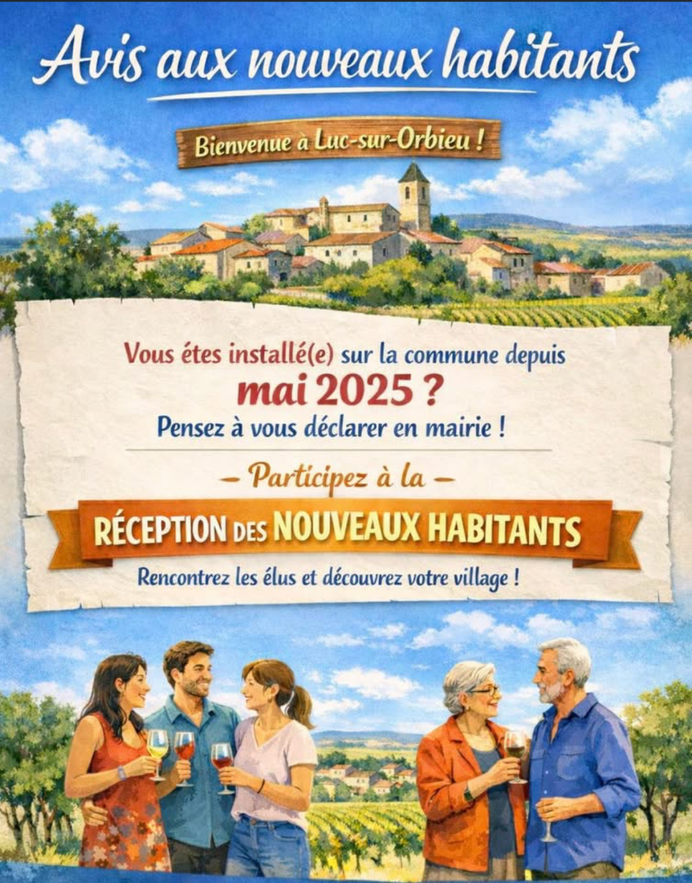 Réception nouveaux arrivants