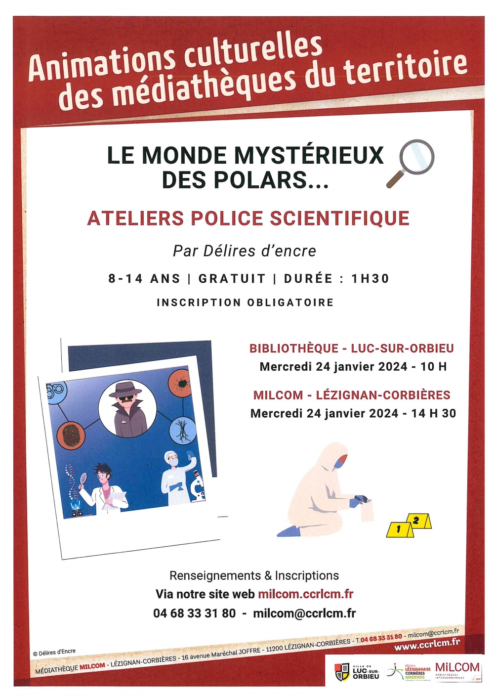 Animation à la bibliothèque de Luc-sur-Orbieu