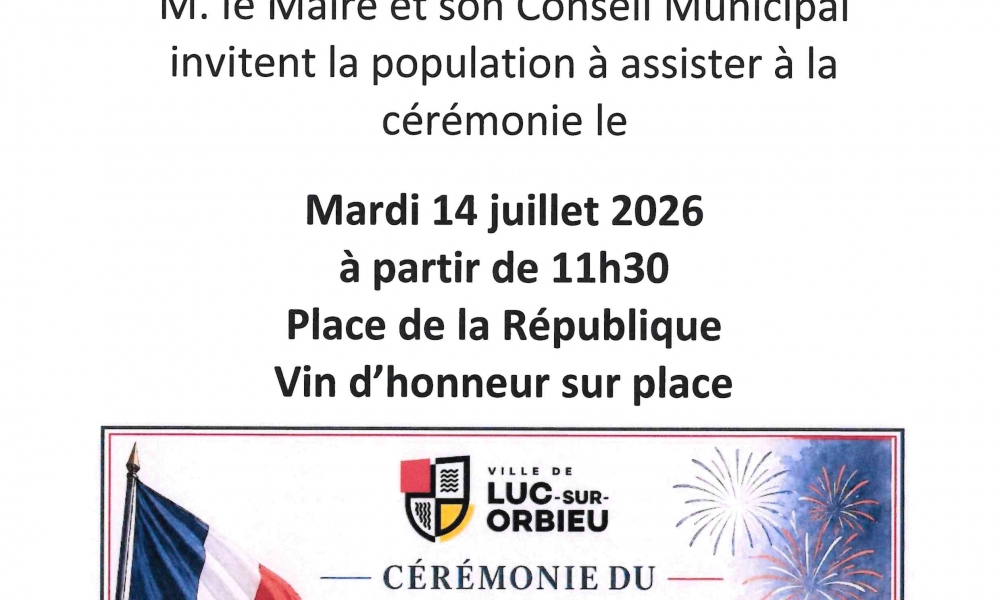 Commémoration 14 juillet