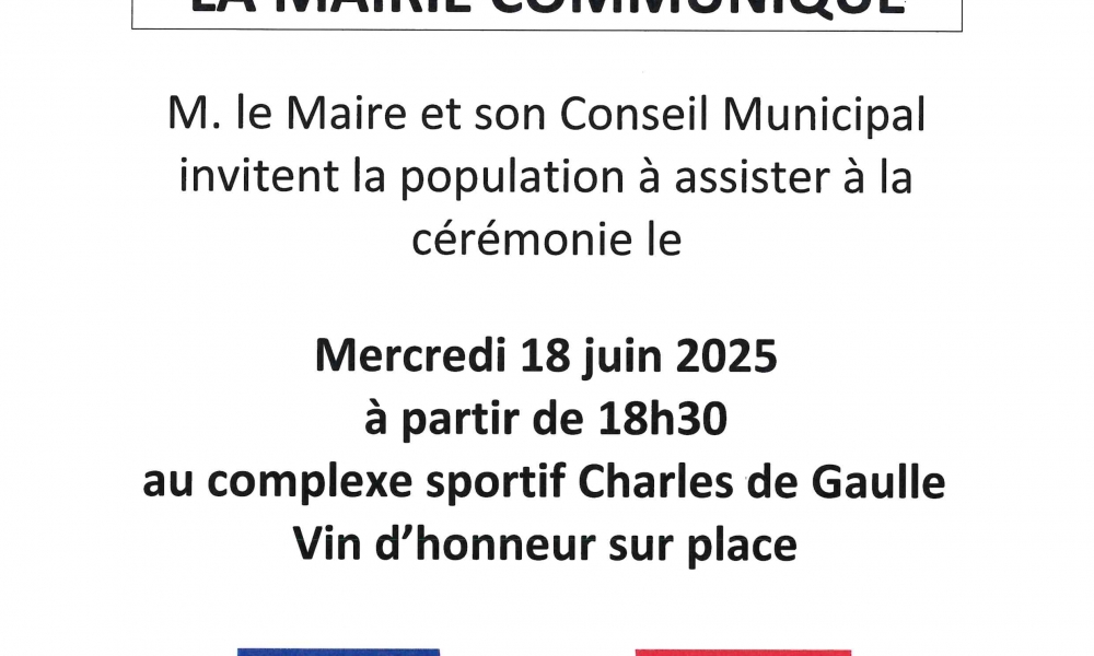 Commémoration 18 juin