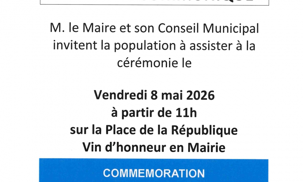 Commémoration 8 mai 1945